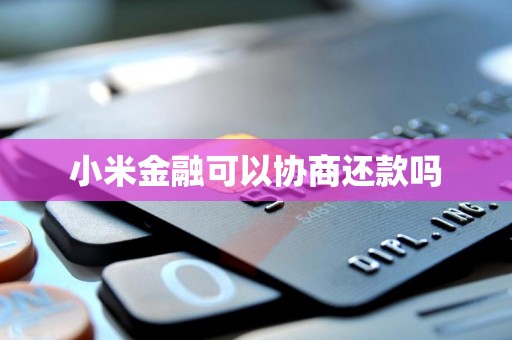 小米金融的还款协商机制与金融信息咨询服务解析